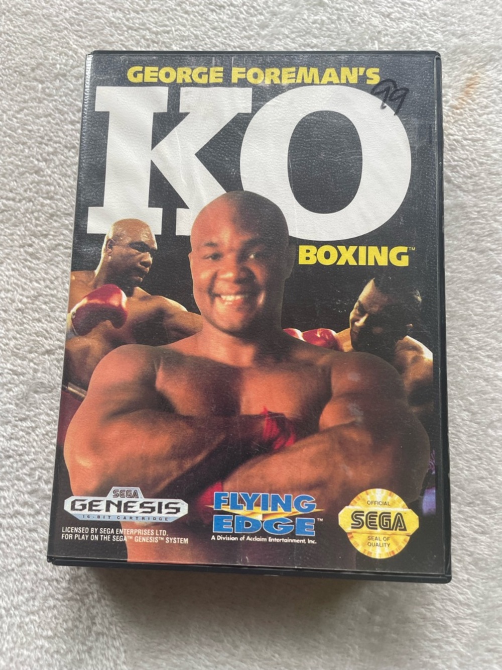 George Foreman KO Boxing (Sega Genesis, 1992) Complete CIB Tested Working
